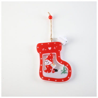 LED Snowman Lantern Christmas Tree Pendant Scene Decorative Ornaments