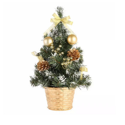 PVC Mini Christmas Tree LED Lights Decoration Desktop Ornaments