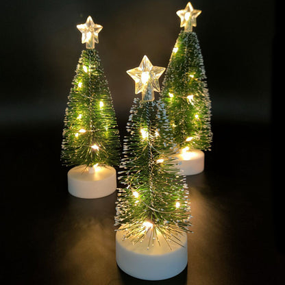 Christmas Table Decoration Xmas Tree Led Light Garland Xmas