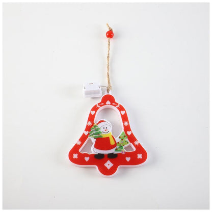 LED Snowman Lantern Christmas Tree Pendant Scene Decorative Ornaments